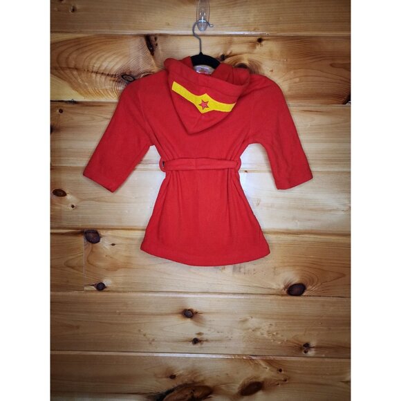 Dreamworks Wonder Woman 2T Toddler Robe With Hood Belt Attached - Picture 5 of 10